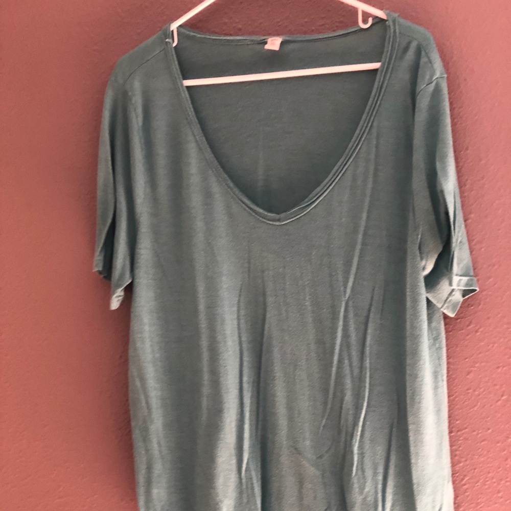 Teal basic T shirt